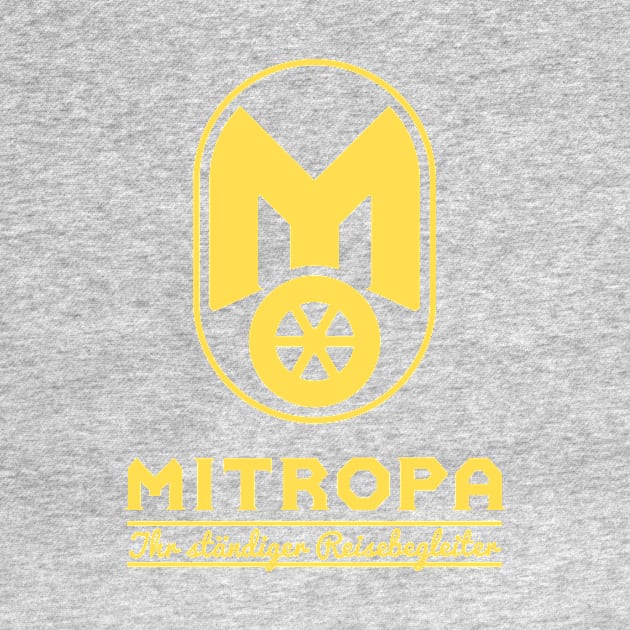 Mitropa logo - your constant travel companion (yellow) by GetThatCar